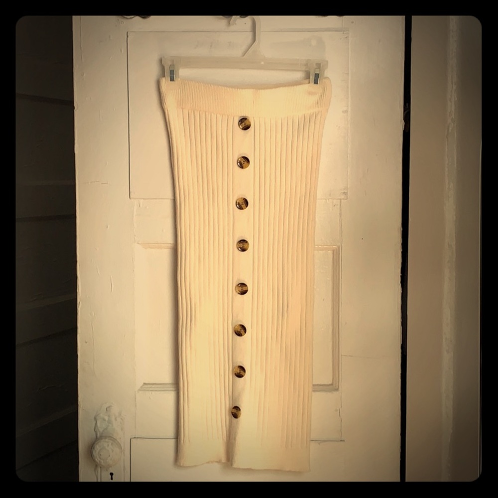 Ribbed Pencil Skirt NWOT